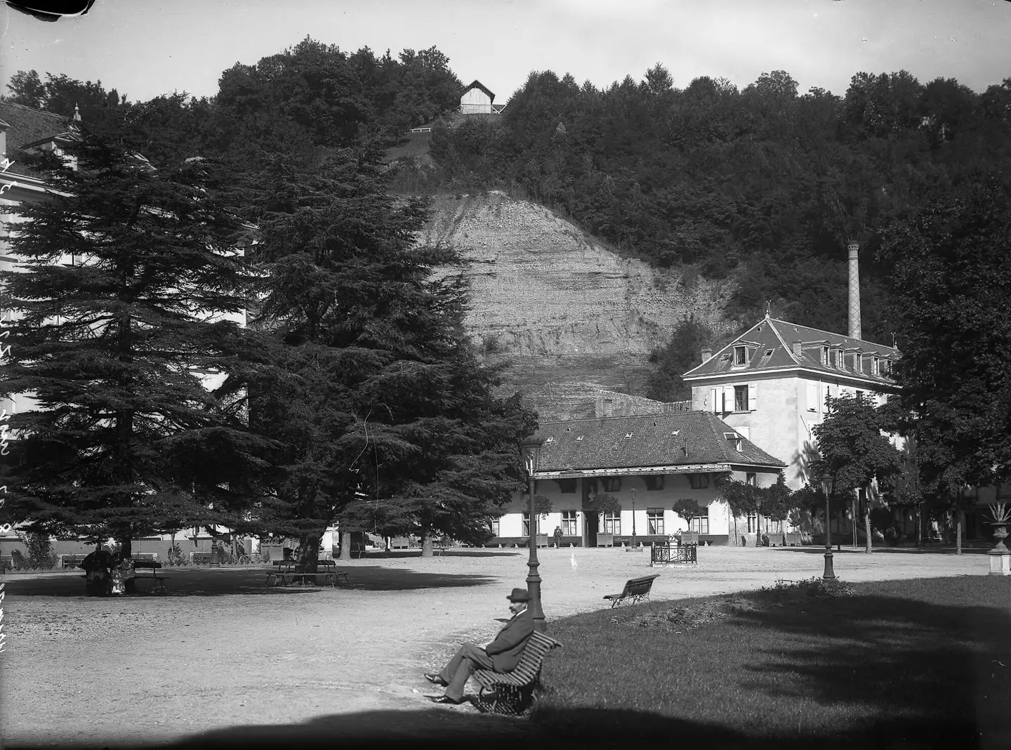 The spa park in the early 20th century.